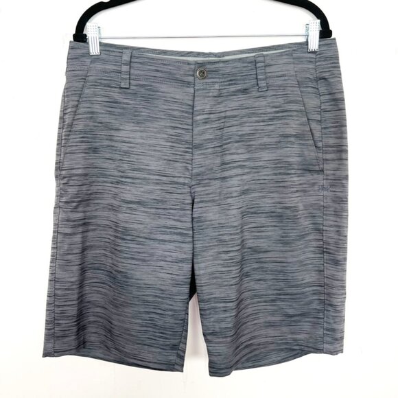 Under Armour Shorts Active Casual Heather Grey Golf 34 Waist - Picture 1 of 4